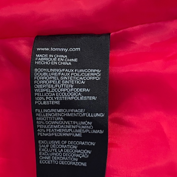 Tommy Hilfiger Down Puffer Jacket Plaid Zip Coat Women's - Picture 5 of 10